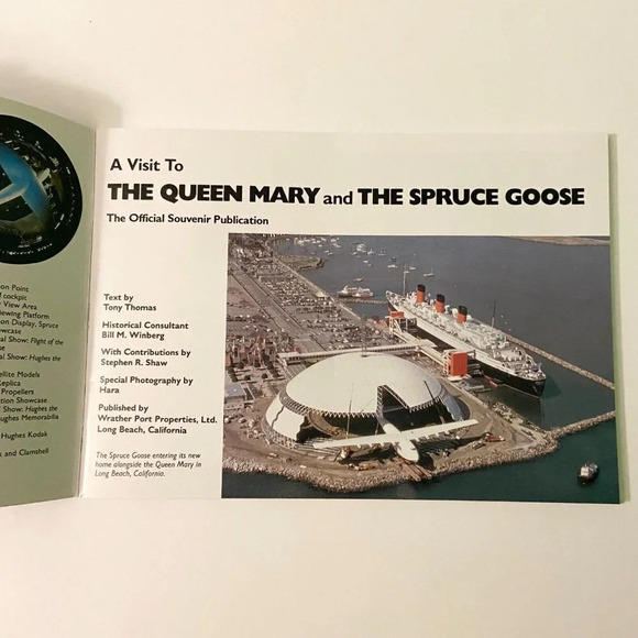 Vintage 1985 The Queen Mary and the Spruce Goose Souvenir California Brochure - Picture 5 of 16